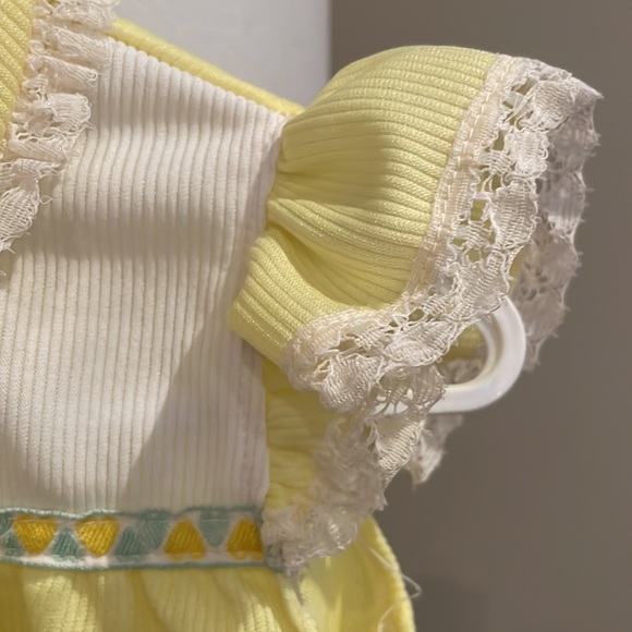 Vintage Yellow Baby Dress - Picture 3 of 5